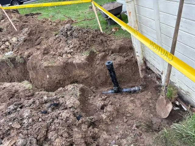 New exterior sewer cleanout installed by Wild Pine Plumbing at a residential home in St Helens, Oregon