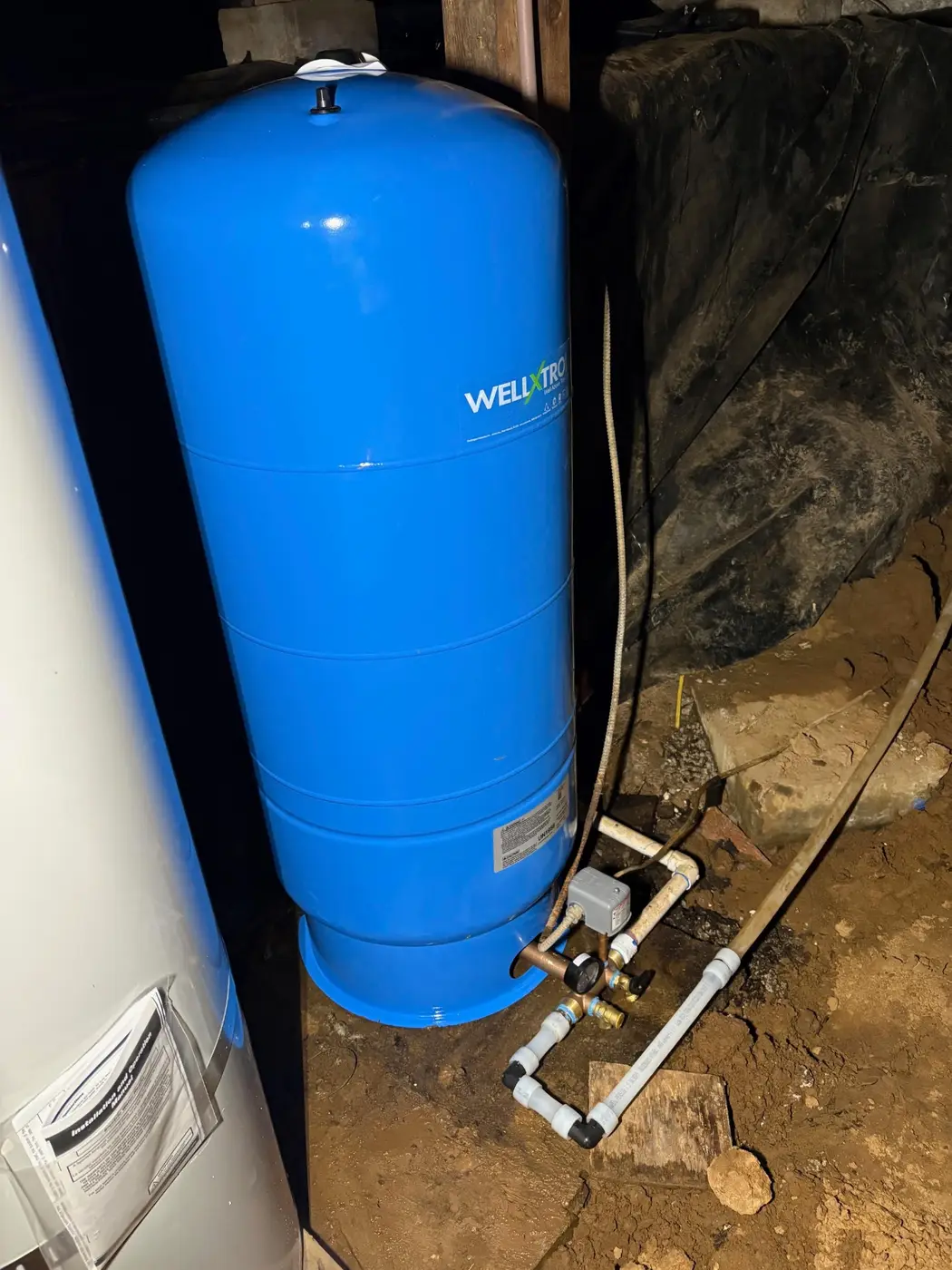 WellXtrol pressure tank and pump control install by Wild Pine Plumbing for a well system in St Helens, Oregon